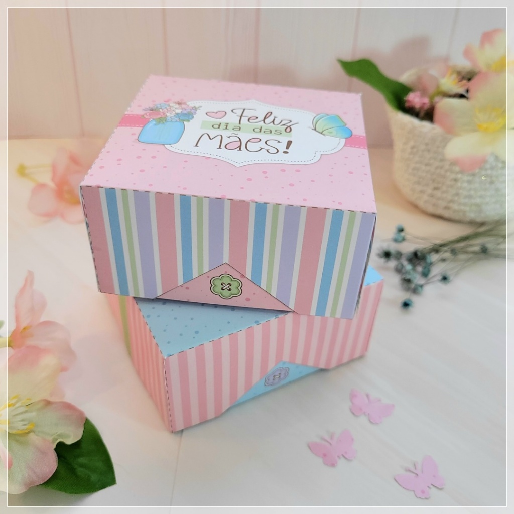 Kit 10/20/30 Lembrancinhas Dia das Mães Caixinhas – Para 4 Docinhos ou Lembrancinhas (DESMONTADA) 002 em Oferta na Shopee
