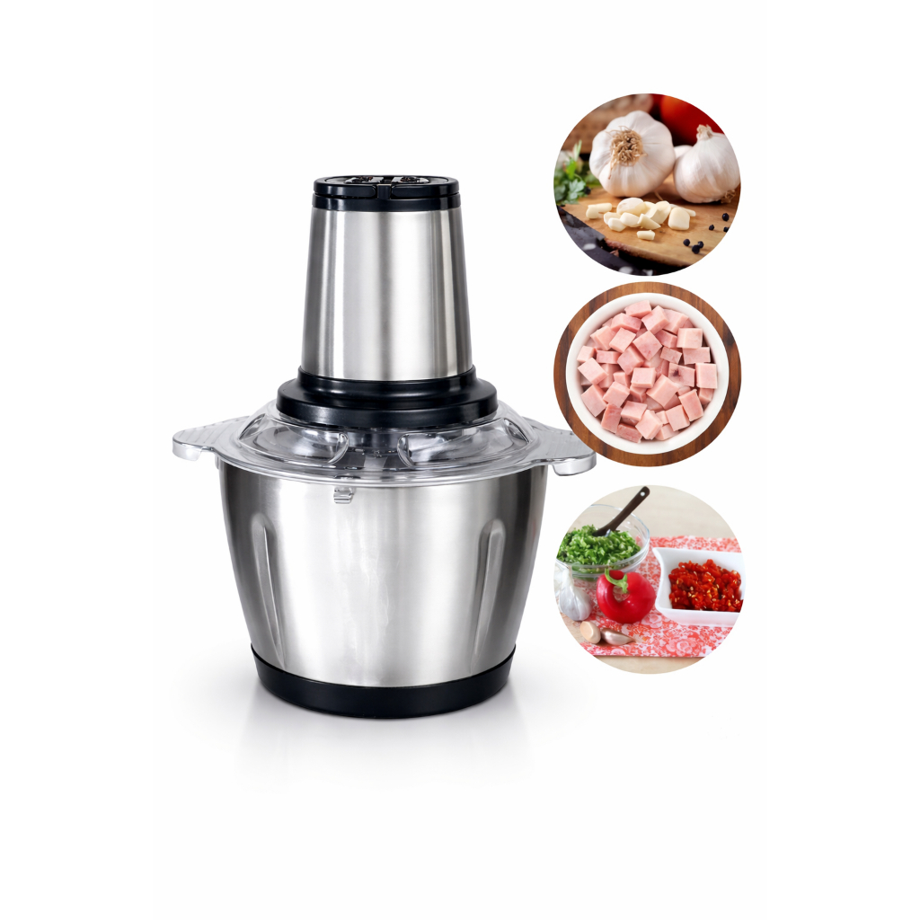 Picador Triturador Elétrico 2L Inox 220V Processador de Alim
