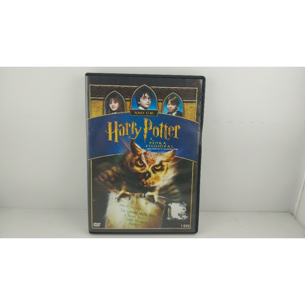 DVD Harry Potter E A Pedra Filosofal Disco Duplo Semi Novo | Shopee Brasil