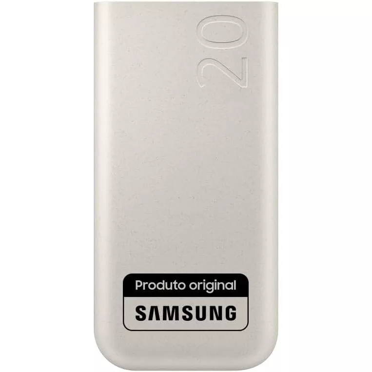 Carregador Portatil Samsung 3x USB-C 20000mAh Super Rapida 45W - Bege