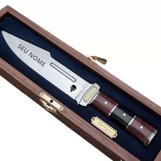 Faca Personalizada Para Churrasco Profissional Luxo Super Afiada Bainha