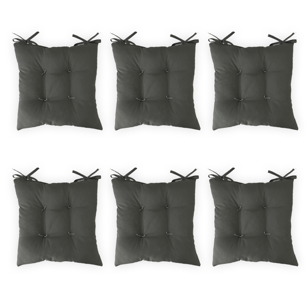 Kit Assento Futon 40x40cm 6 Peças Almofadas para Cadeira Oxford Liso ...