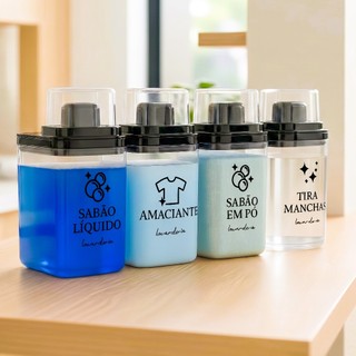 Dispensers Lavanderia 1,5L e 2,3L - Amaciante, Sabão em Pó, Sabão Líquido, Tira Manchas kit/individ — foto 6 — Achou Levou Brasil