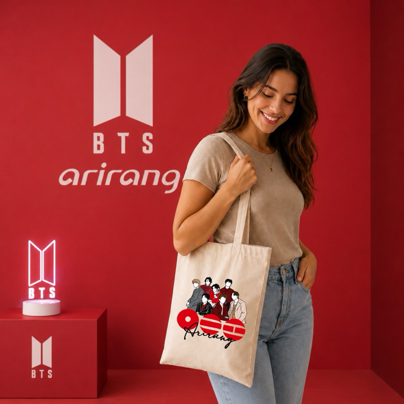 BTS THE CITY ARIRANG SEOU バッグ Bag Totebag Ecobag Arirang BTS World Tour 2026 Aesthetic Unissex