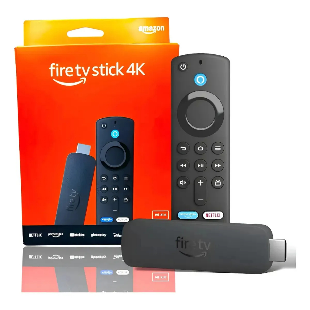 Amazon Fire TV Stick 4K + Dolby Vision/Atmos, suporte a wi-fi 6