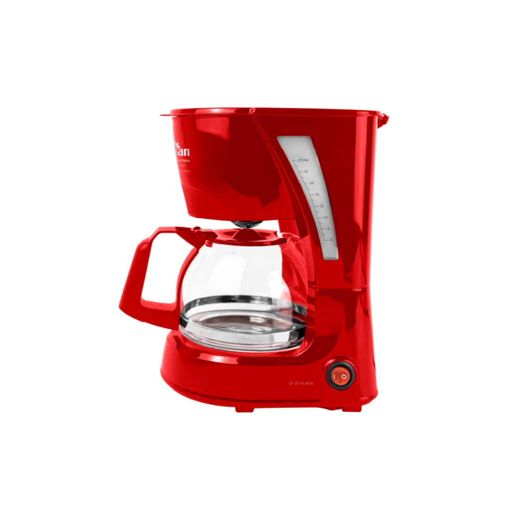 Cafeteira Elétrica Kian CF-100 20 Xícaras Vermelha 600W com 