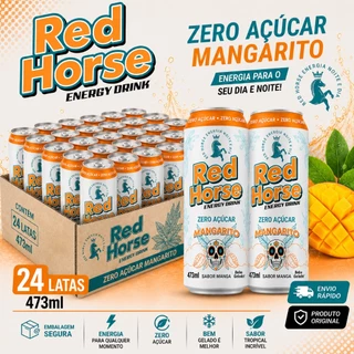 Red Horse Zero Açúcar Mangarito 473ml Pack 6 12 24 Latas Energético