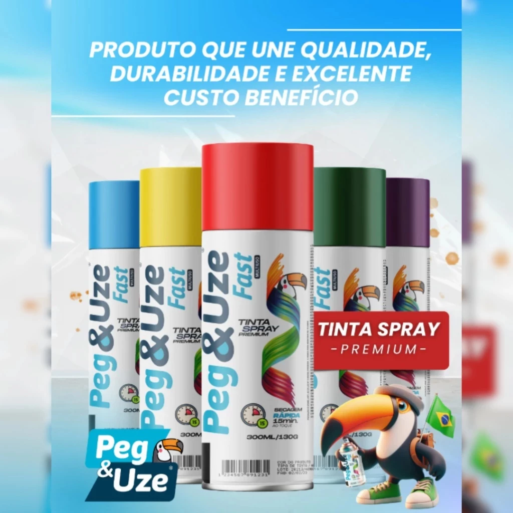 TINTA SPRAY PEG & UZE USO GERAL - Imagem 2