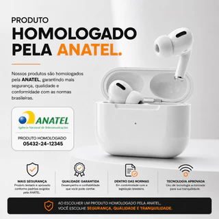 Fone Bluetooth Sem Fio TWS compátivel com Android iOS Touch Bluetooth 5.0 Com Microfone