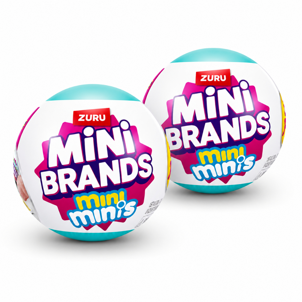 Kit 2 Mini Brands Bola Esfera Cápsula Surpresa Colecionável