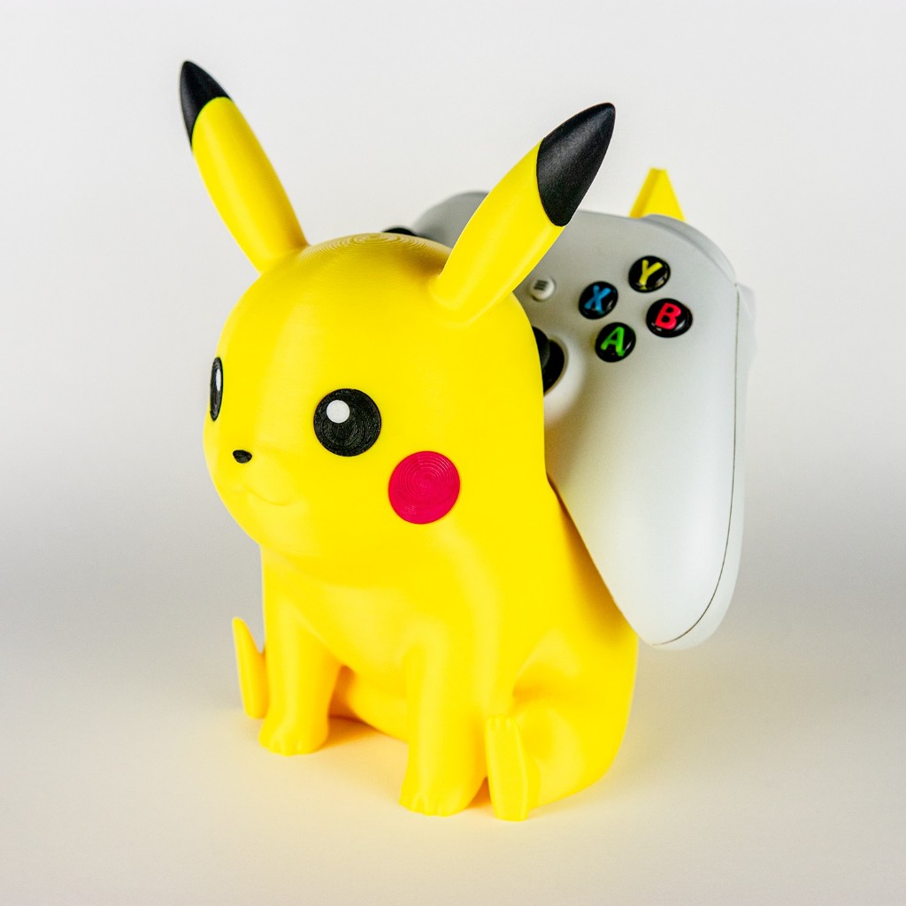 Suporte para Controle Pikachu Sentado Gamer Decorativo Compatível com PS5 PS4 Xbox e Nintendo Switch Pro Controller