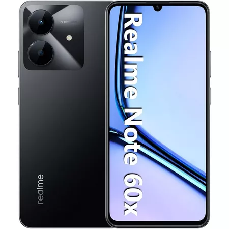 Celular realme Note 60x Smartphone 3 64 GB Original Versão Global Bateria 5000mAh Câmera 8MP Tela 6.7