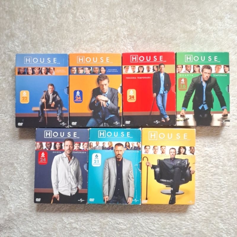 Box Dvd série Dr. House - 1, 2, 3, 4, 5, 6, 7 Temporadas Completas
