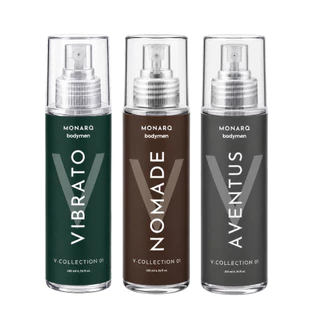 Kit 3 Body Splash Masculino 200ml Vibrato + Nômade + Aventus