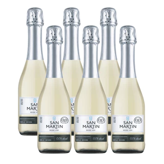 Espumante Zero Álcool Moscatel Branco 660ml Kit - San Martin ( Serra Gaúcha )