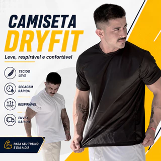 Camiseta Masculina de Performance Avançada Dryfit para Corrida