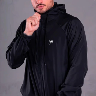 Jaqueta Corta Vento Com Elástano Impermeável Casaco Moda Masculina Academia Treino Corrida Frio Envio Imediato
