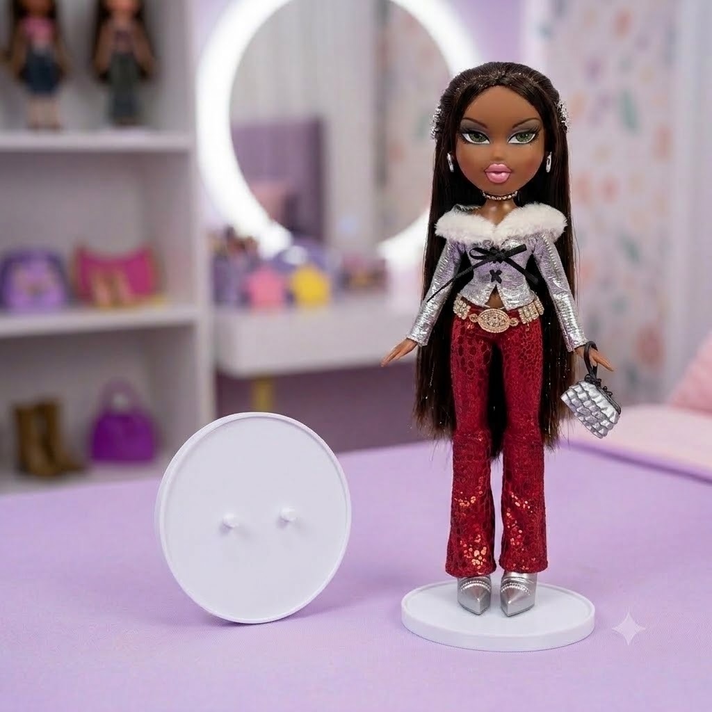 Suporte para Boneca Bratz | Expositor Display Base Circulo Redondo para Colecionador | Stand Boneca Impressão 3D