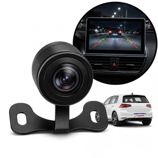 Câmera De Re Borboleta Universal Visão Noturna Colorida IP67 A Prova D Agua Cabo RCA 6 Metros Carro 12V