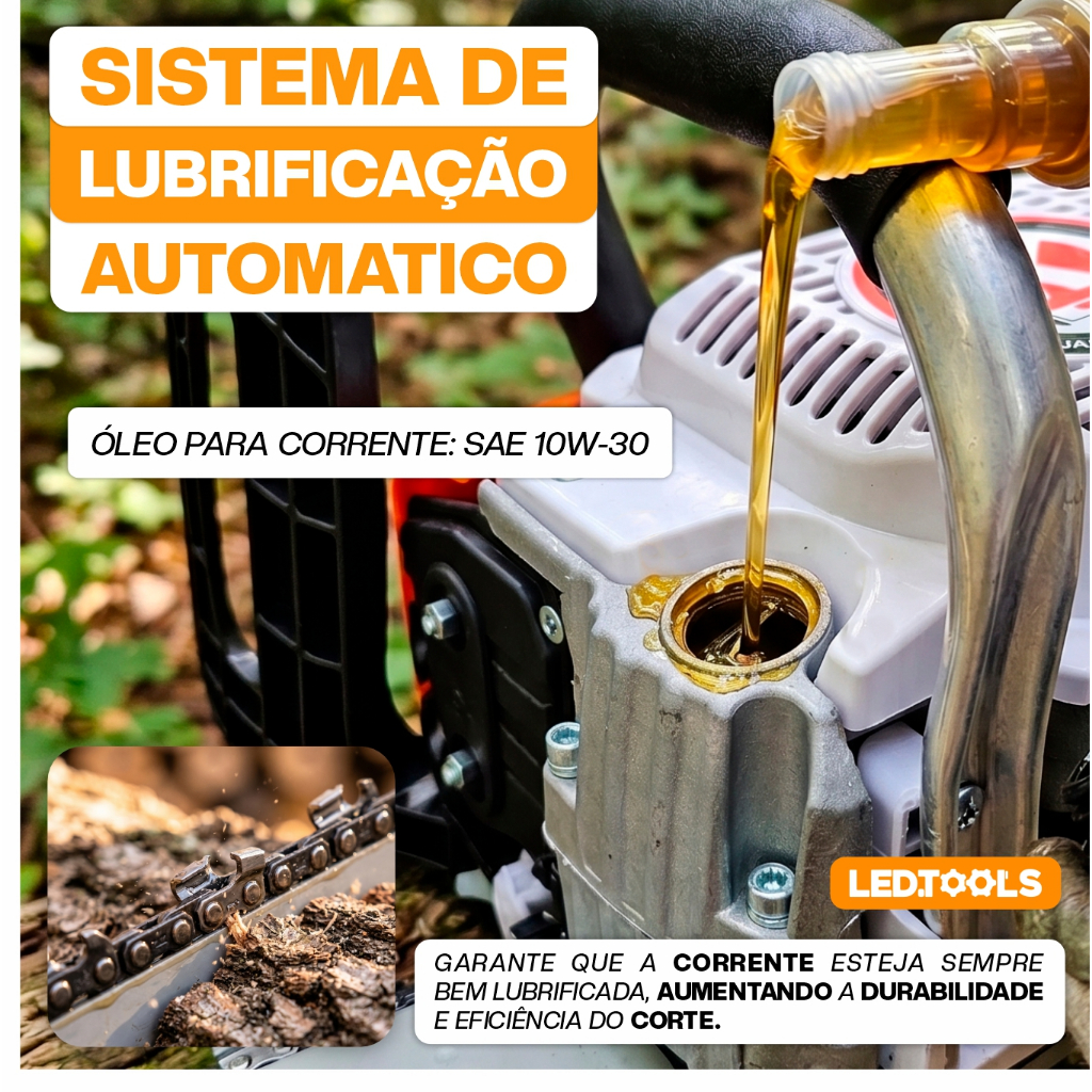 Motosserra A Gasolina 78cc Sabre 52cm Profissional Nakkan 3,24hp