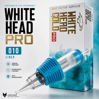 20 Cartuchos para tattoo White head PRO | RL RS MG MGR
