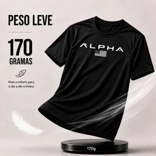 Kit 2 Camisetas Masculina Dryfit Alpha Academia Musculação Treino