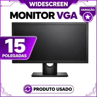 Monitor 15 / 16 / 17 / 19 / 20 / 21.5 polegadas vga com detalhes