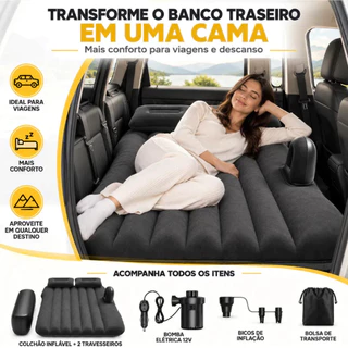 Cama Inflável Colchão Para Carro Viagem Suv Sedan Universal