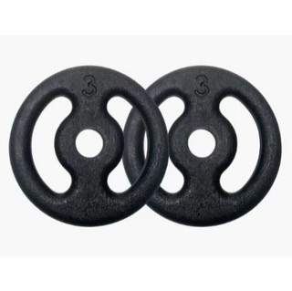 Par Anilha Vazada Pintada Preto 3 kg