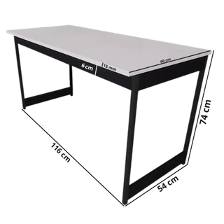 Mesa Escrivaninha Office Estudo Estilo Industrial Gamer Computador 116cm Camaleão Bia