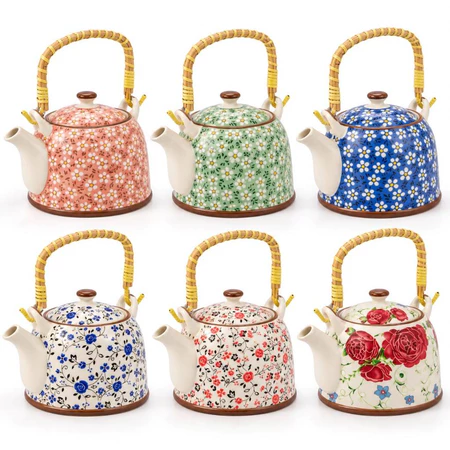 Bules de Chá em Porcelana Estampas Florais 900ML e 250ml