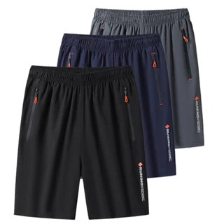 Kit 3 Calções Bermuda Masculinos Dry Fit com Bolsos Short Esportivo Academia Corrida Futebol