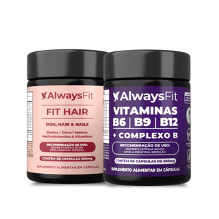 Kit FitHair + Complexo B AlwaysFit | 2 Suplementos