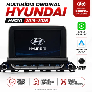 Multimidia Original HYUNDAI HB20 ( 2019 - 2025 ) com AndroidAuto e CarPlay