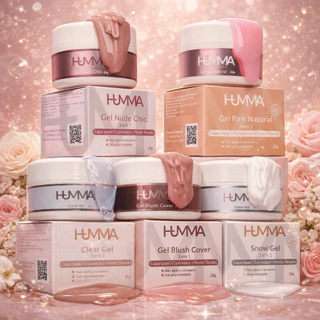 Gel Para Alongamento de Unhas HUMMA Profissional Pink Snow Clear Nude em Oferta na Shopee