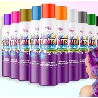 Spray Colorido para Cabelo My Party 150ml Temporário Cores Variadas em Oferta na Shopee