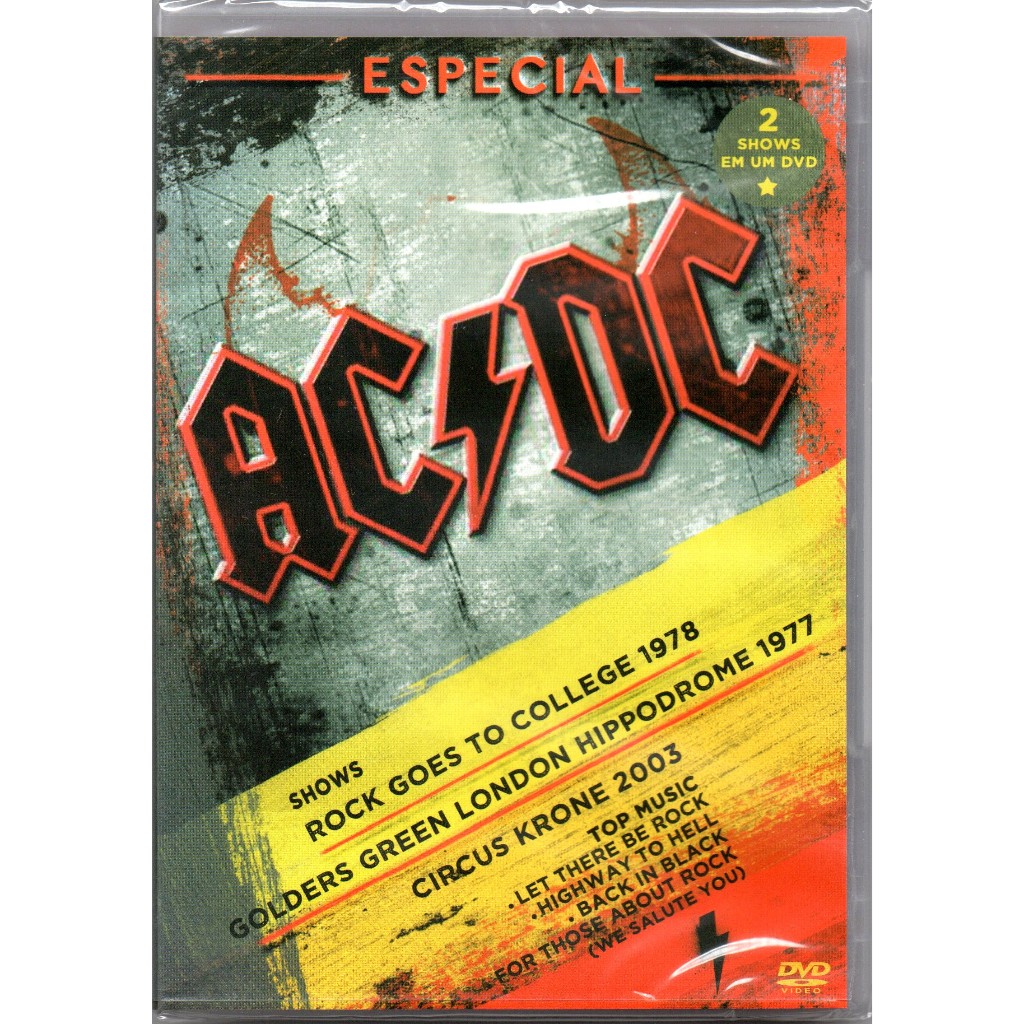 Ac/dc Dvd Especial ACDC AC DC | Shopee Brasil