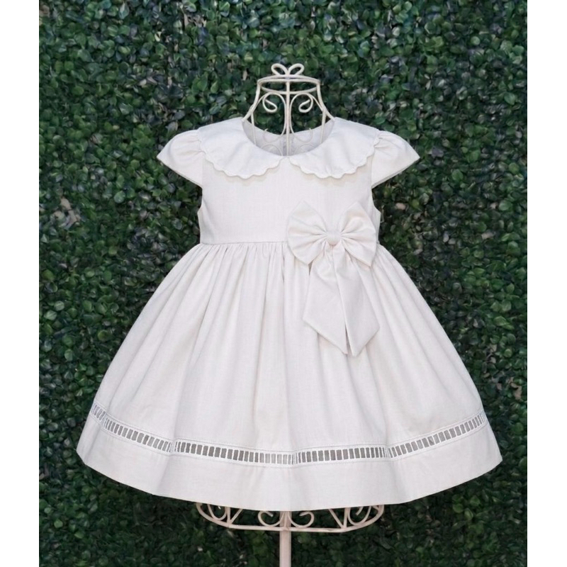 Vestido para Batizado Infantil Luxo Branco – Bebê e Menina/ Festas ...