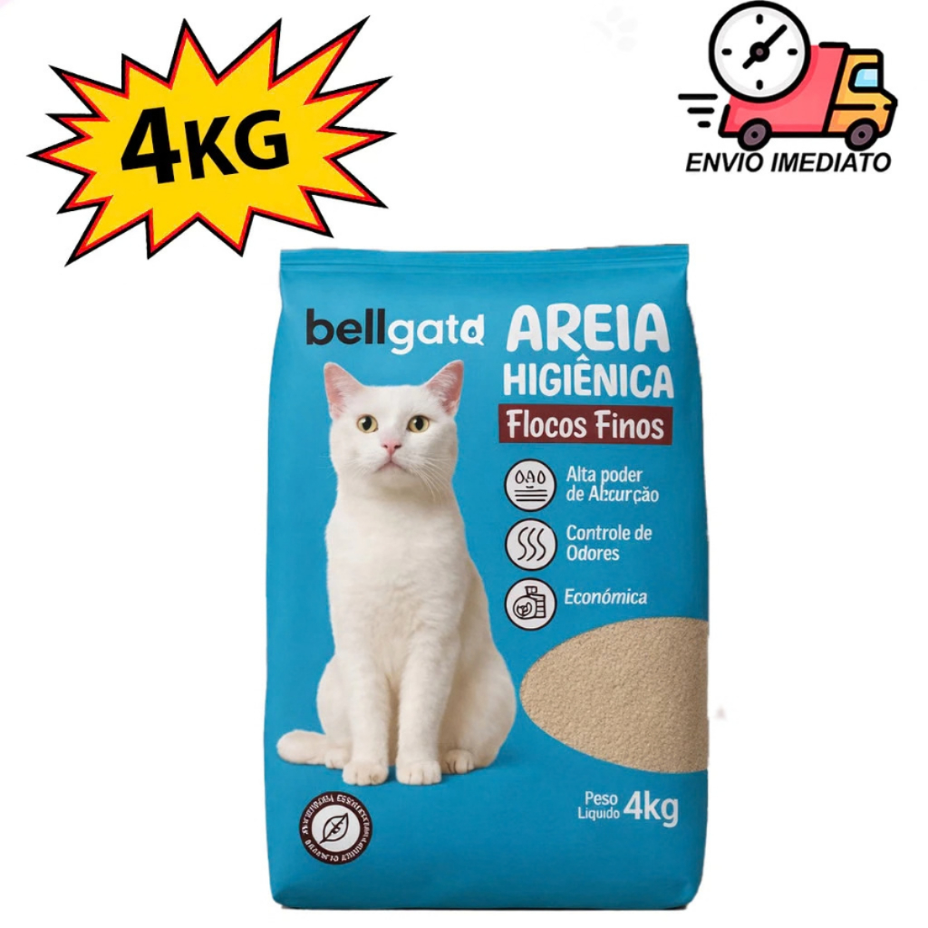 Areia Sanitária Higiênica Para Gatos Anti Odor 20kg Total Extra Fina ...