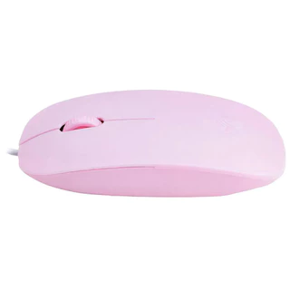 Mouse Maxprint Surface Usb Óptico Rosa 1200 Dpi 3 Botões Top