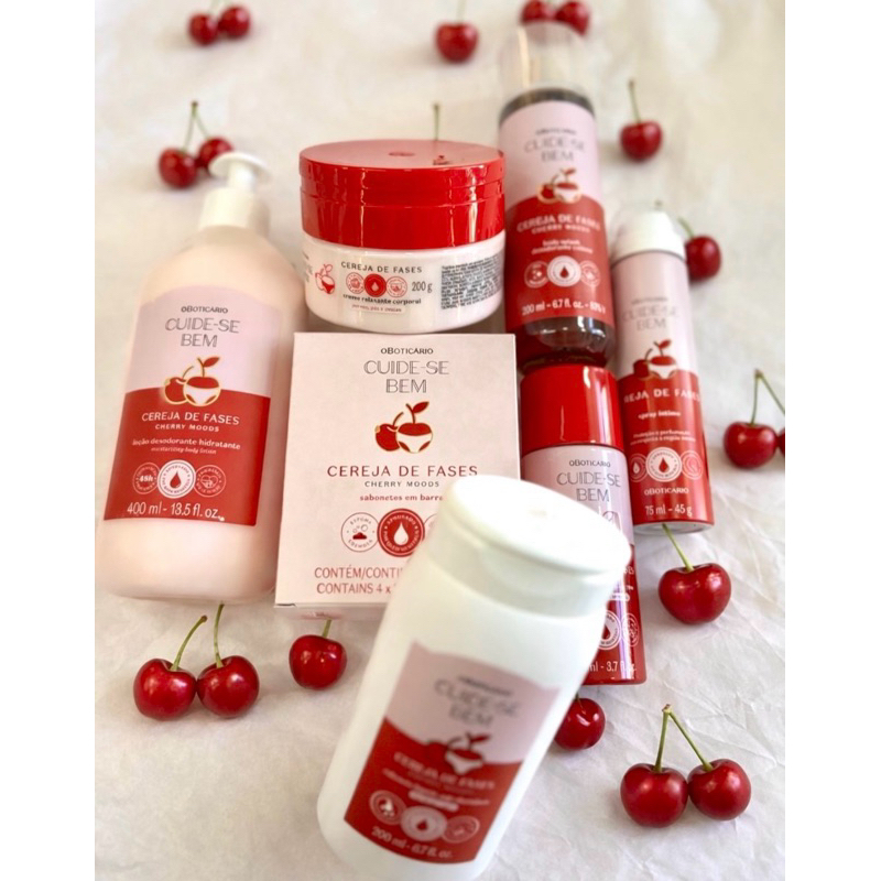 Combo Cuide-se Bem Cereja De Fases: Creme Relaxante 200g + Spray