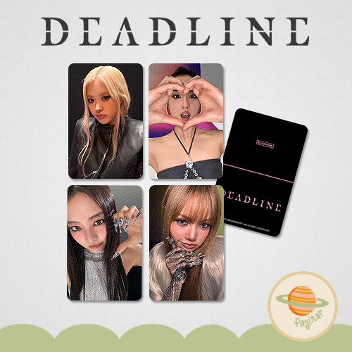 Blackpink Deadline POBs photocard fanmade - Rosé, Lisa, Jennie