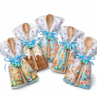 Lembrancinha Páscoa Personalizada | Pano de Prato com Colher de Madeira | Presente em Oferta na Shopee