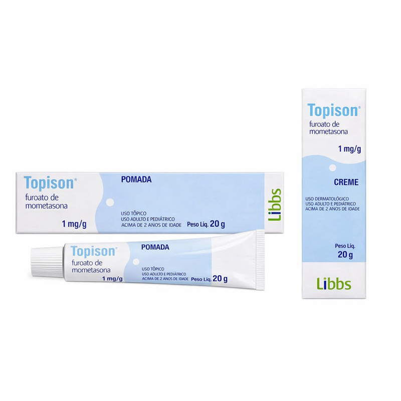 Topison Furoato de Mometasona 1mg/g Creme ou Pomada 20g Libbs Uso ...