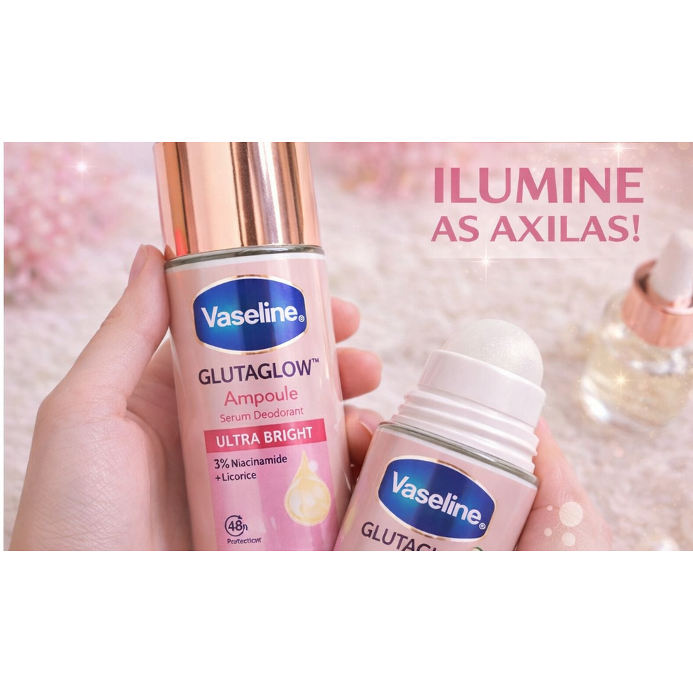 Desodorante Antitranspirante Clareador de Axilas Vaseline GlutaGlow ...