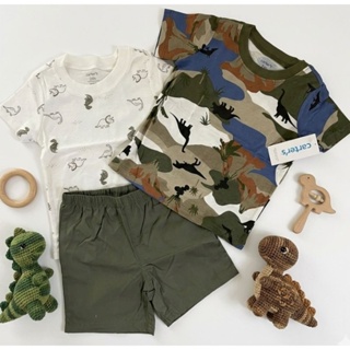 Trio conjunto bebê 3 e 2 peças importado Original body, blusa e short menino em Oferta na Shopee