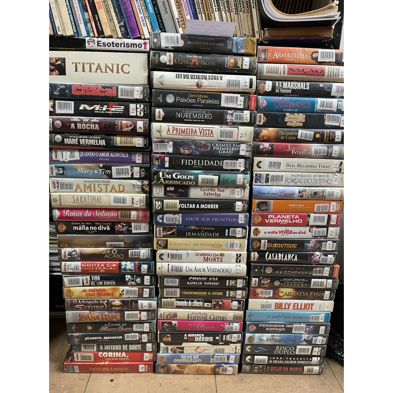 Fita de Vídeo cassete vhs aleatório | Shopee Brasil