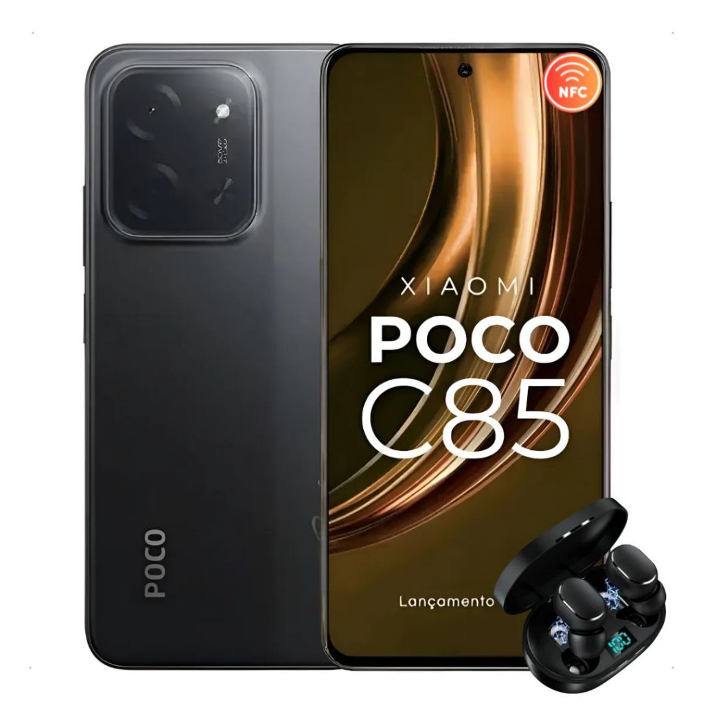 Celular Poco C85 4G Com NFC 256/8GB 128/6GB Versão Global Dual