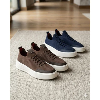 kit dois pares tênis knit casual sofisticado confortável barato