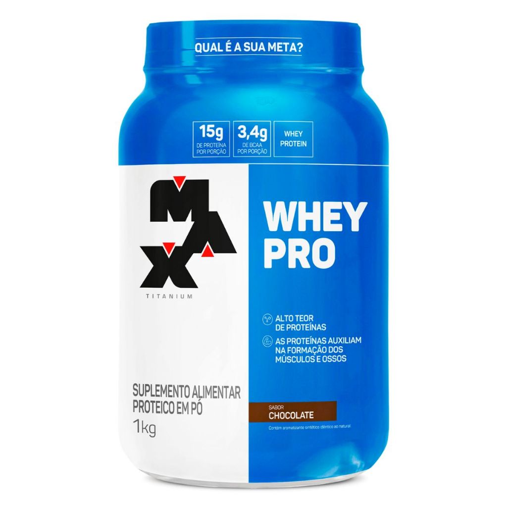Whey Pro Chocolate 1kg Max Titanium